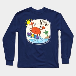 crab little surfer Long Sleeve T-Shirt